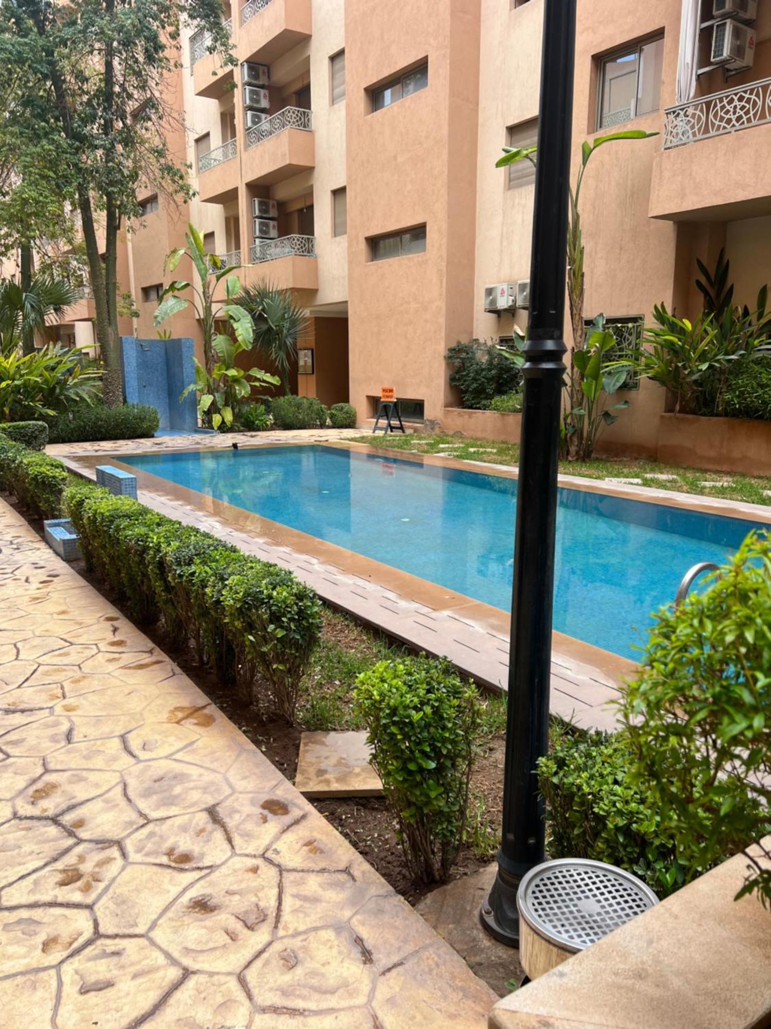 Appartement Safran Avec Piscine Marrakesh Exterior photo